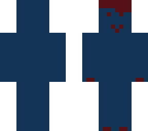 simple blue and dark red