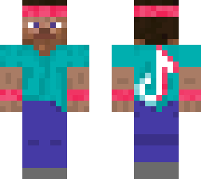 tik tok steve with pink headband