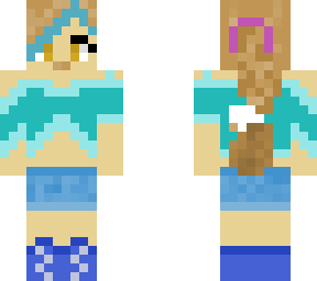 wolf girl blue
