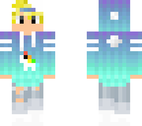 blond rainbow boy
