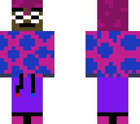 clouted purple and blue boy