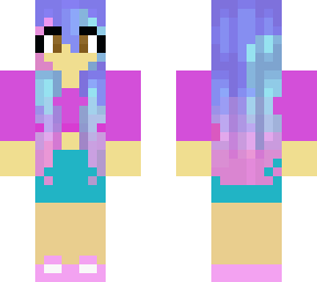 cute colorful girl  (edit)