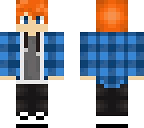ginger blue shirt boy