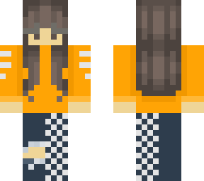 girl with fancy pants and yellow hoodie use