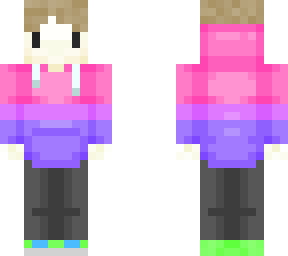 ***** but with a pinkpurple hoodie