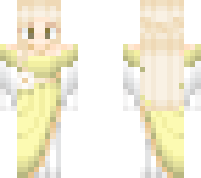 magda: yellow noble dress