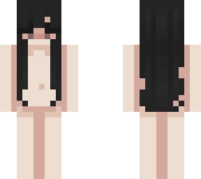 pale black hair girl base
