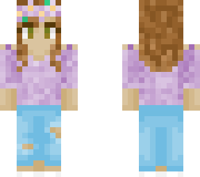 purple flower crown