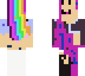 rainbow and pink