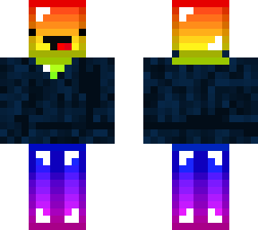 rainbow derp with sweater