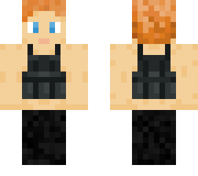 red hair vest