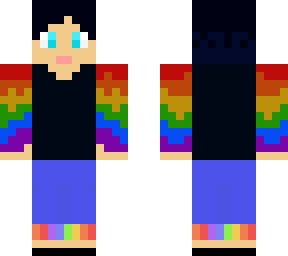 aqua eyes, rainbow