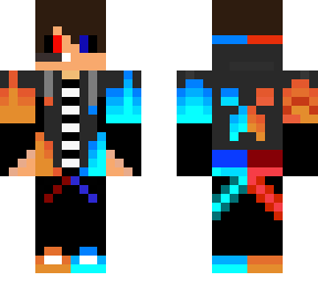 blue fire and red fire= cool boiiiii