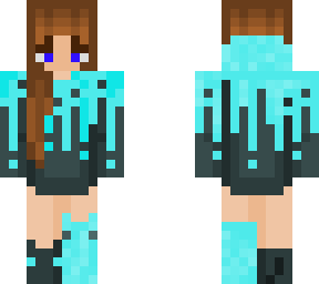 blue hoodie girl