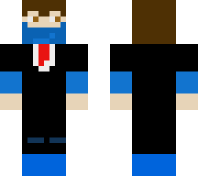 blue masked gentle