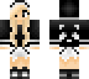 cute blonde girl with a panda hoodie (with shorts now)