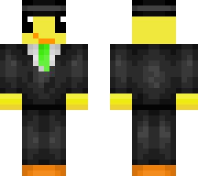 duck with suit and hat