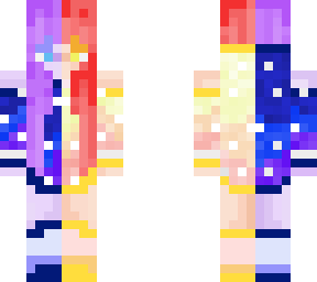 galaxy and sun half and half