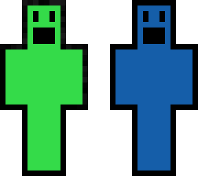 green & blue