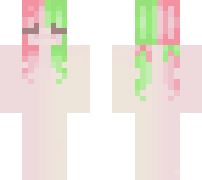 juicy ~ pink and green hair base