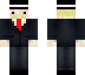mustage in suit