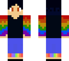orange eyes rainbow