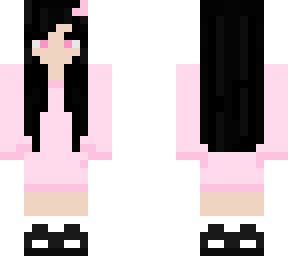 pink night gown