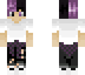 purple and black haired boy