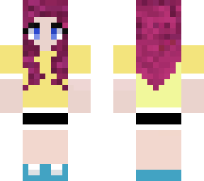 purple haierd girl