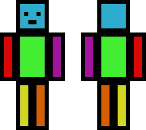 rainbow blockman