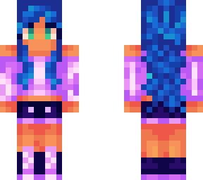 blue and purpl