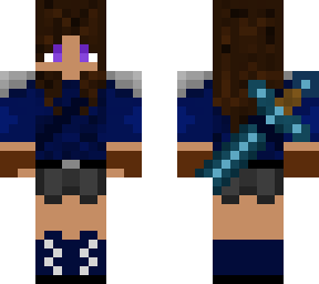 blue outfit
