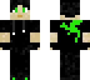cool boy with green dragon