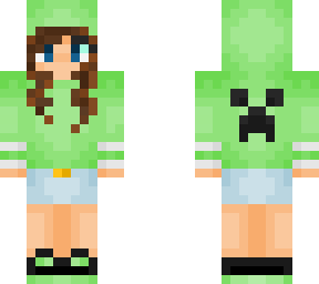 creepergirl with brown hair