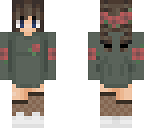 h2xtrouble khaki green roses 2