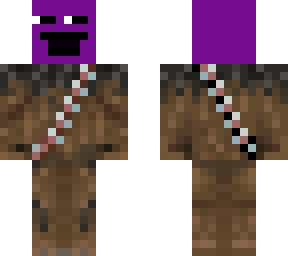 hombre morado como chewbacca