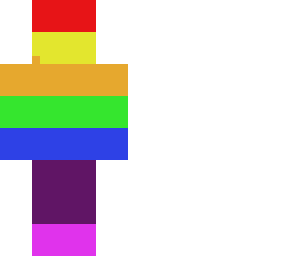 paper rainbow man