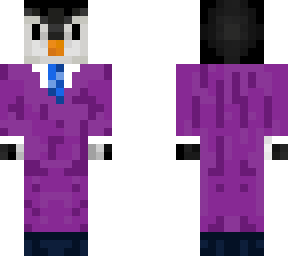 penguin with purple suit!