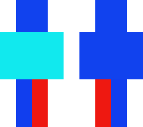red and blue man
