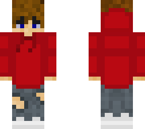 red hoodie