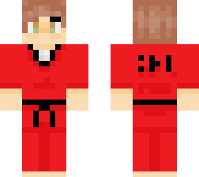 red martial artist