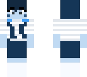 sad blue girl