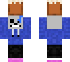 sans holding a cake
