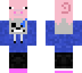 sans holding a pig