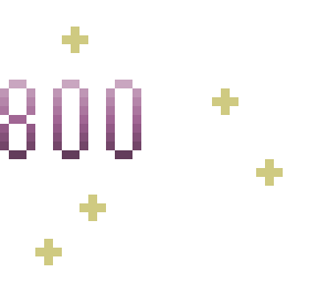 800 likes - thank you! (art by gamerrosalina)