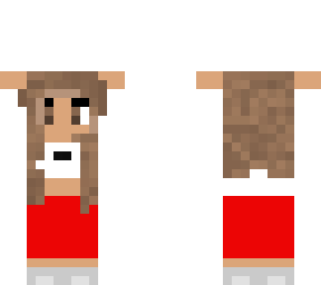 Addison Rae holding coffee | Minecraft Skin