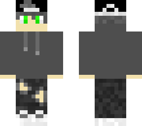 basic hoodie template with dark ripped jeans