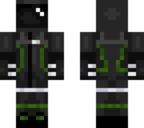 black and green space man