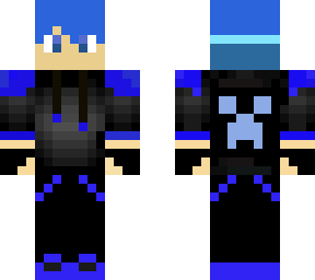 blue creeper hoodie gamer (light blue version)