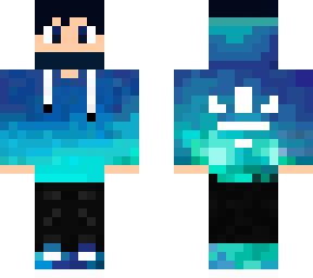 blue hoodie boy